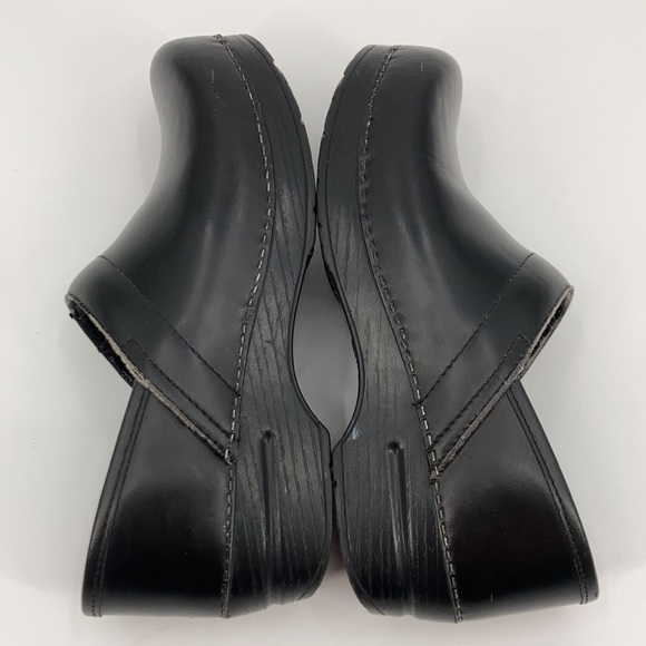 DANSKO Classic Comfort Black Leather Work Clog Shoes 39 - Picture 13 of 16